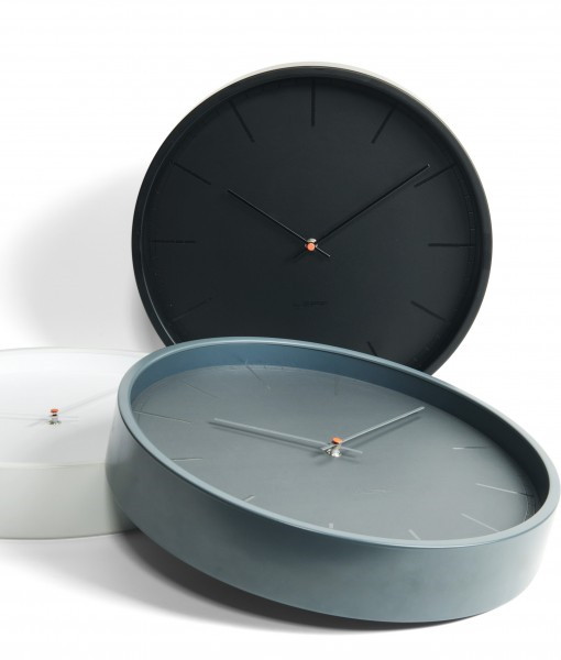Contemporary Black Wall Clock for Minimalist Monotone Chic