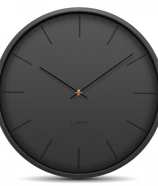 Contemporary Black Wall Clock for Minimalist Monotone Chic