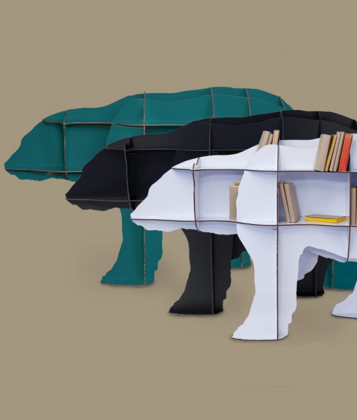 Junior Polar Bear Bookshelf by iBride