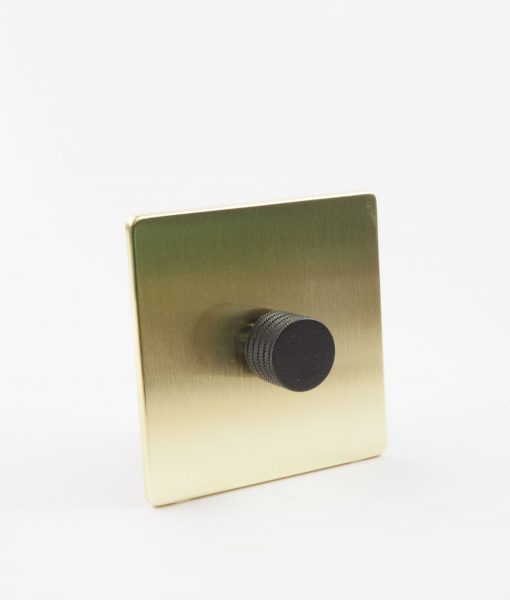 Designer Dimmer Switch Single Gold & Black Light Switch