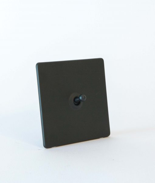 Toggle Light Switch 1 Toggle Black & Black Designer Switches