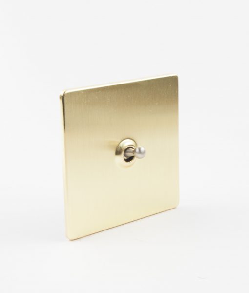 Toggle Light Switch 1 Toggle Gold & Silver Designer Light Switches