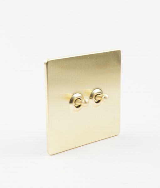 Toggle Light Switch 2 Toggle Gold Designer Switches