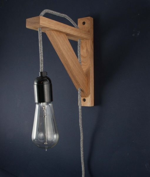 Bedroom Wall Light Hebden Grey Jumper
