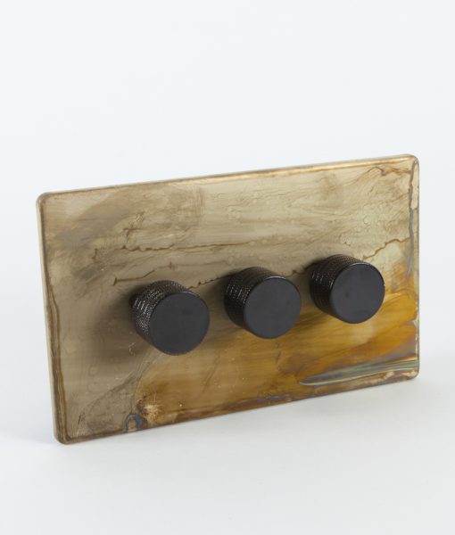 Designer Dimmer Switch Treble Smoked Gold & Black