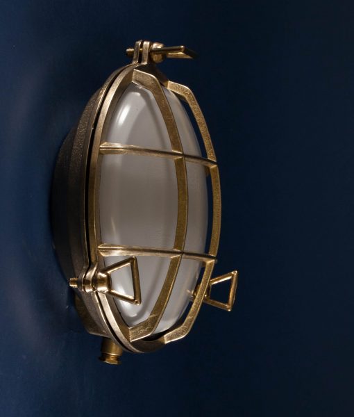 Bulkhead Light Chris Brass Wall Light