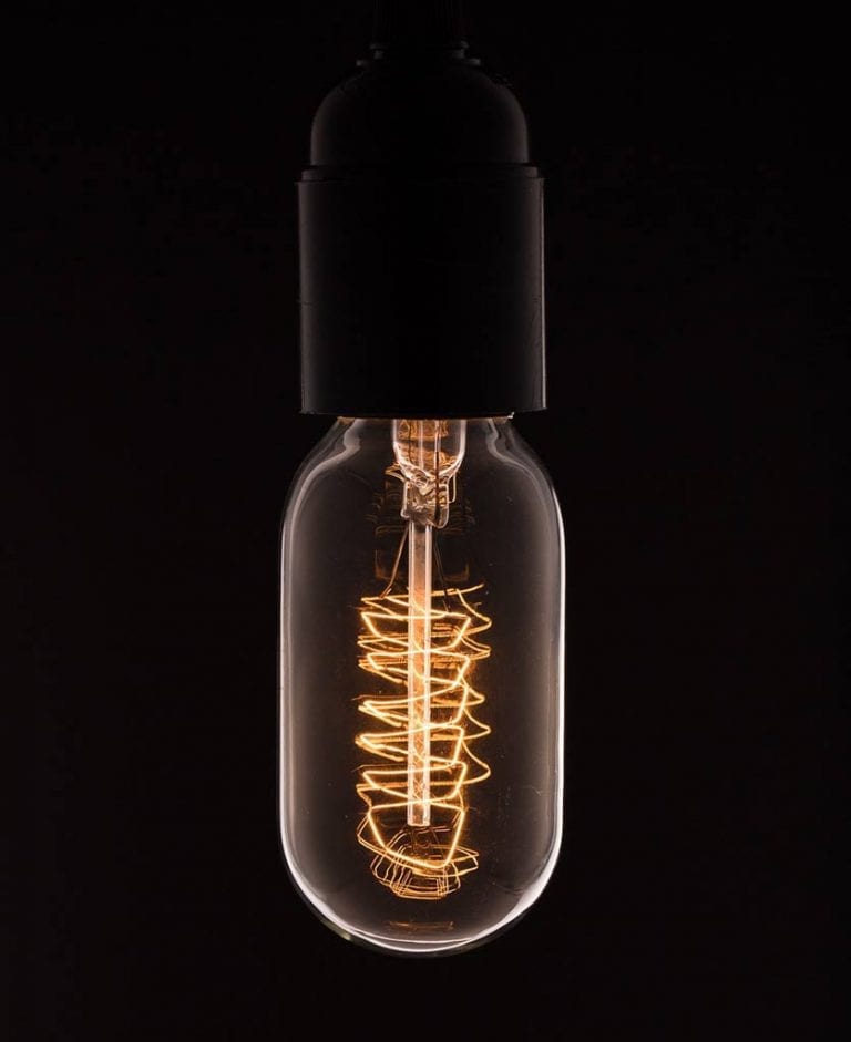 Radio Valve Spiral Filament Vintage Light Bulb, Rustic Bulb