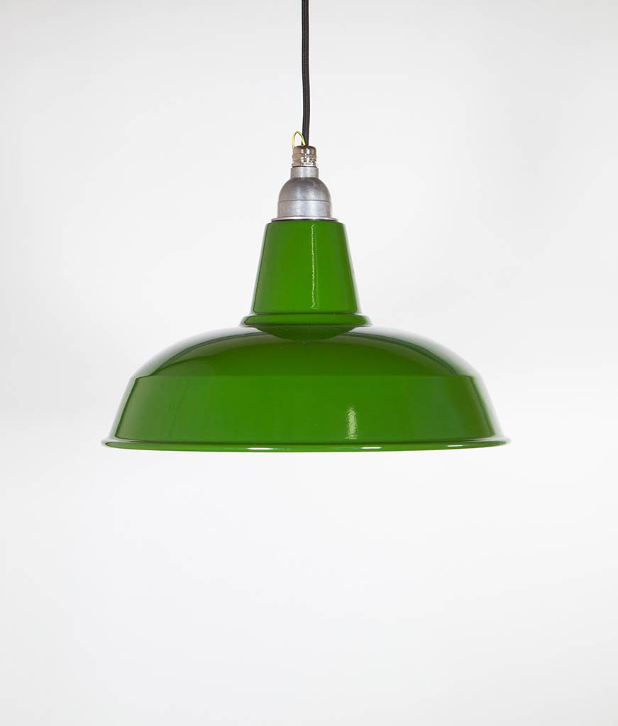 Enamel Factory Style Kitchen Heat Lamp Available In Two Styles Green Enamel Pendant Light