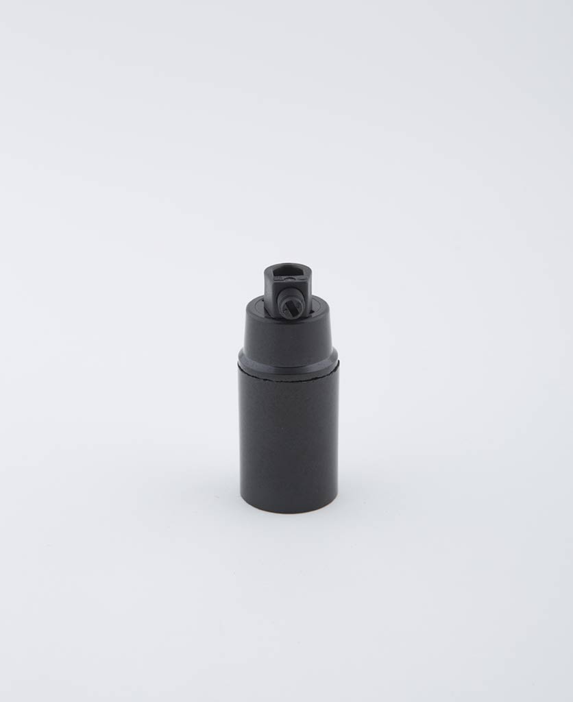 Domino Black E14 Bakelite Bulb Holder Retro Domino Black E14 Bakelite Bulb Holder