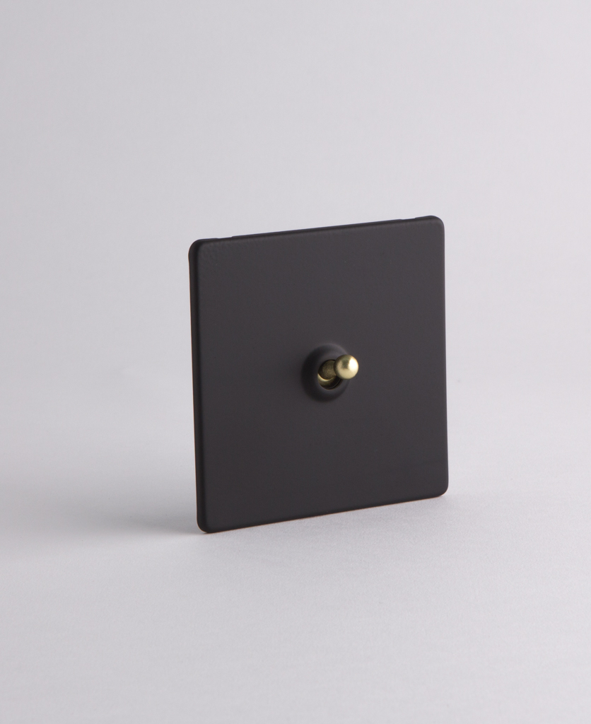Toggle Light Switch 1 Toggle Black Designer Switches