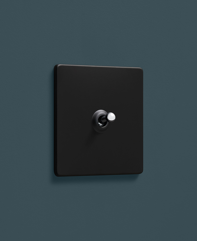 Toggle Switch Black Single - Seven Toggle Finishes Available