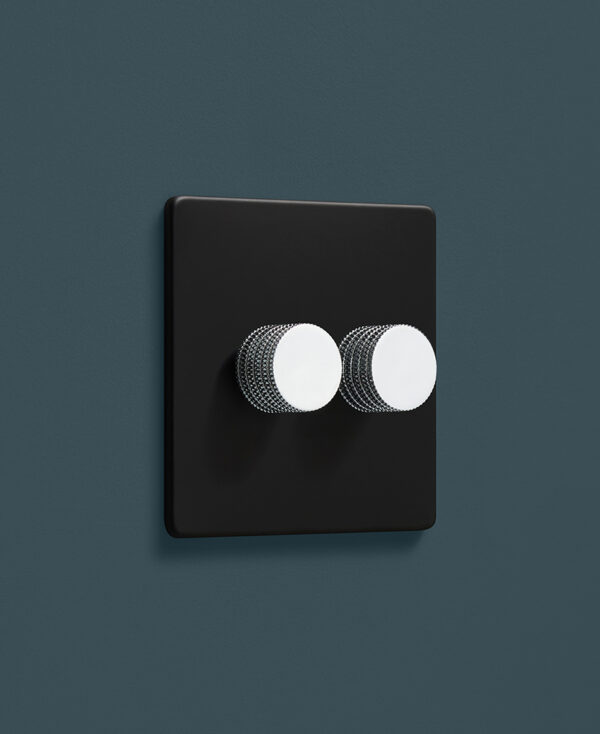 Double Dimmer Switch Designer Dimmer Switch Black