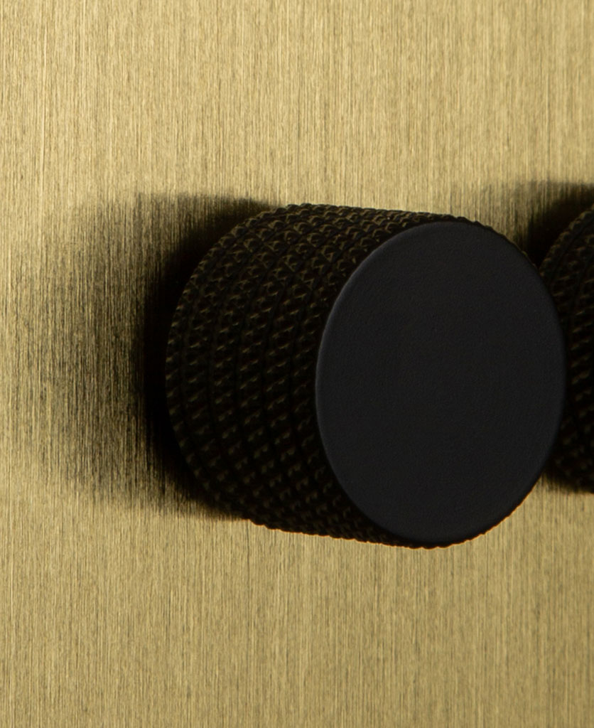 Brass Dimmer Switch Double Switch White, Black, Silver or Gold Knobs