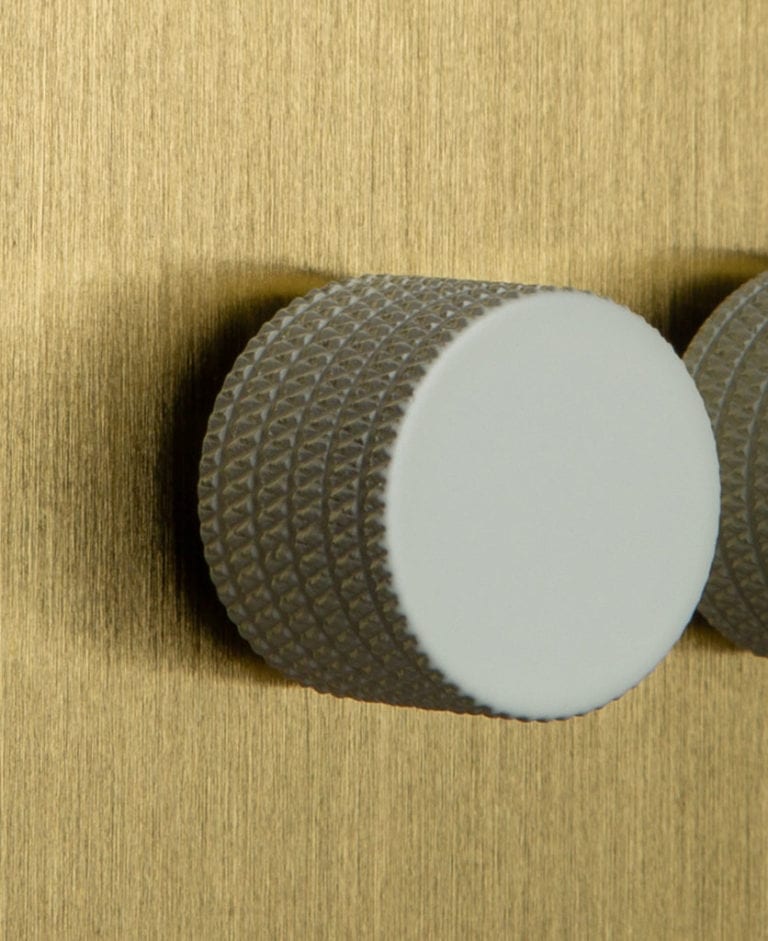 Brass Dimmer Switch Double Switch White, Black, Silver or Gold Knobs