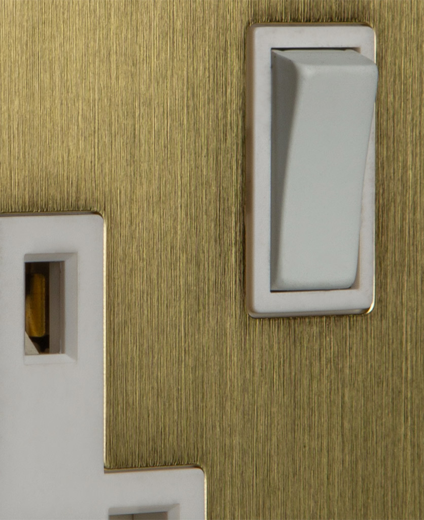 Metal Plug Sockets Gold Plug Socket with Black or White Inserts