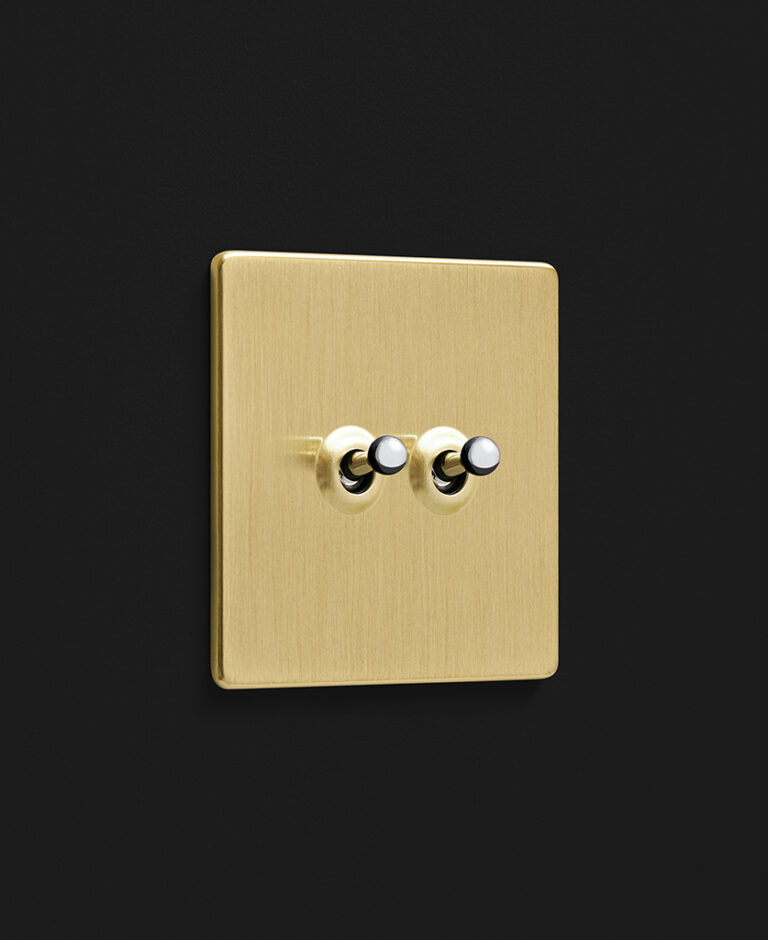 Toggle Light Switches Gold Double Toggle Switch