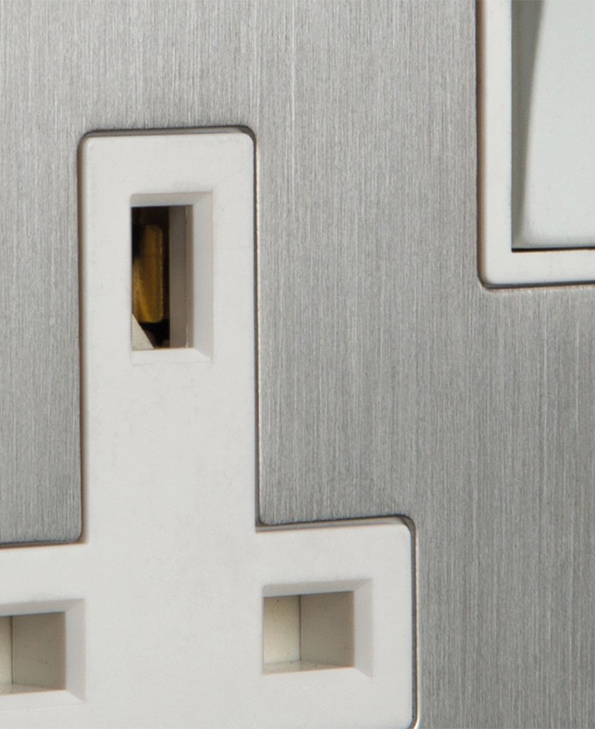 Silver Light Switches & Silver Plug Sockets Dowsing & Reynolds