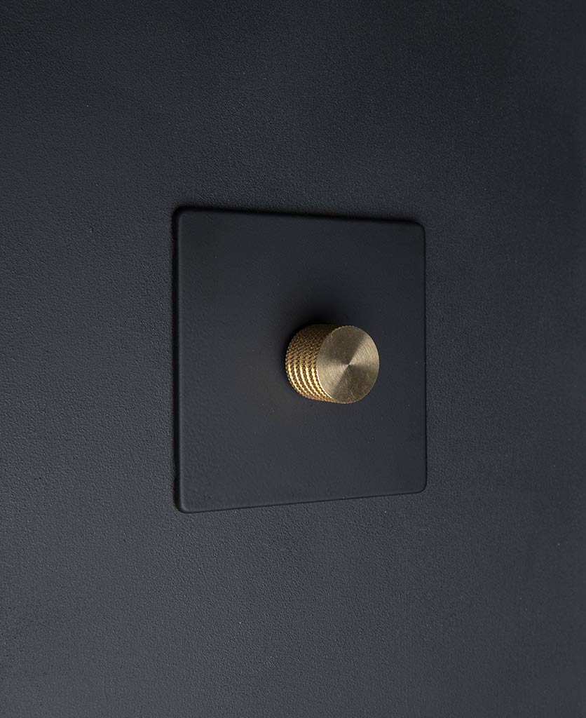 Designer Dimmer Switch Single Black Dimmer Switch