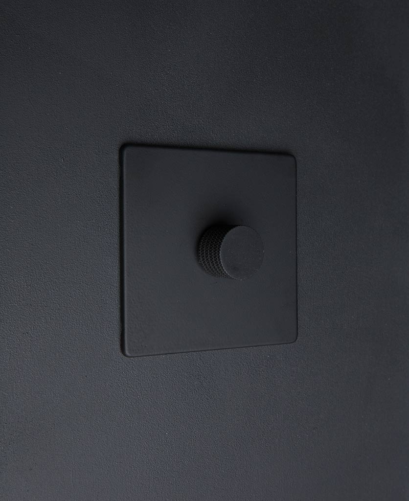 Designer Dimmer Switch Single Black Dimmer Switch