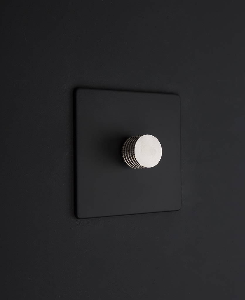 Designer Dimmer Switch Single Black Dimmer Switch
