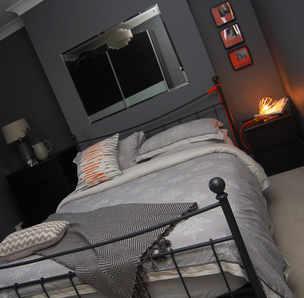 grey & willow bedroom interior theme