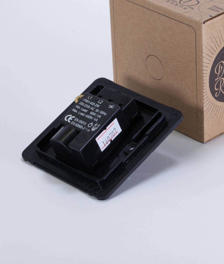 Smoked Gold Single Dimmer Black, Gold, Silver or White Knob