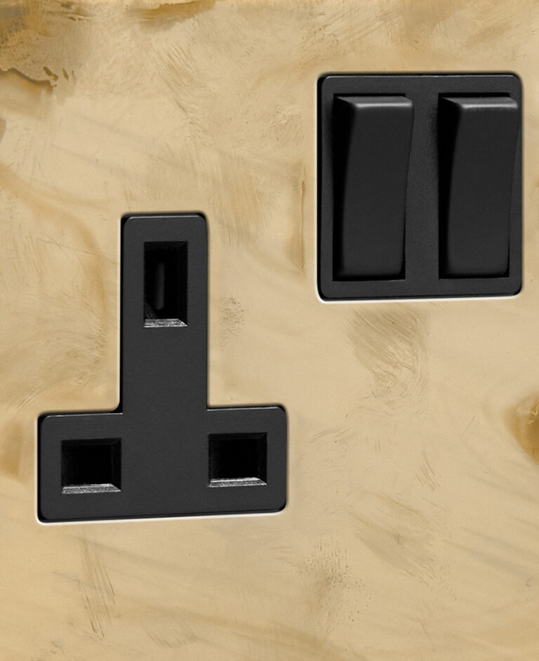 Smoked Gold Double Socket with Choice of Inserts