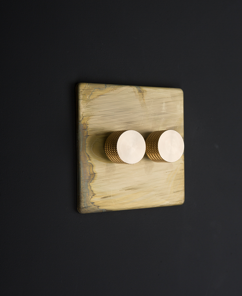 Dimmer Switches Smoked Gold Double Dimmer Switch