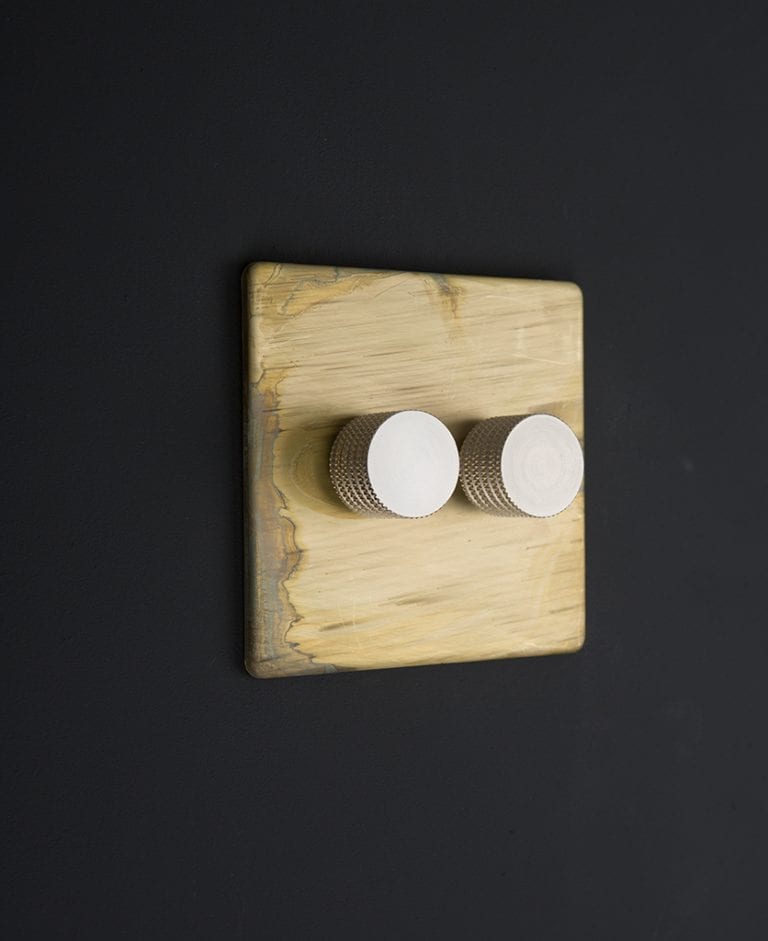 Dimmer Switches Smoked Gold Double Dimmer Switch