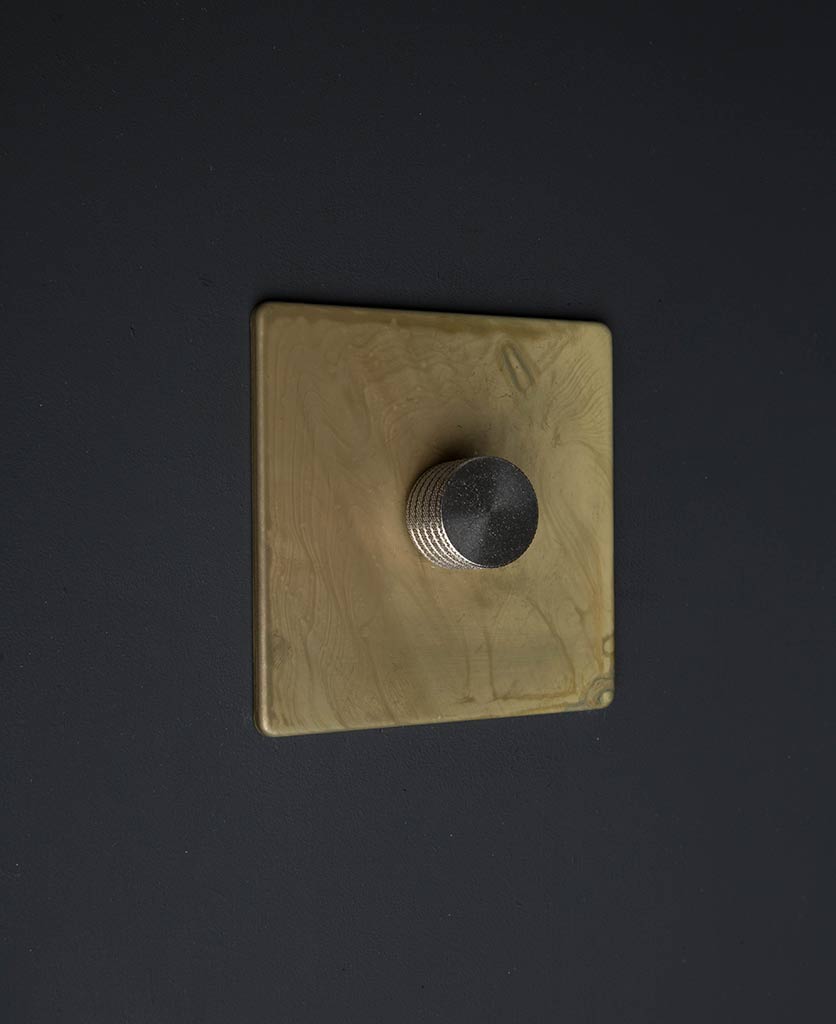 Smoked Gold Single Dimmer Black, Gold, Silver or White Knob
