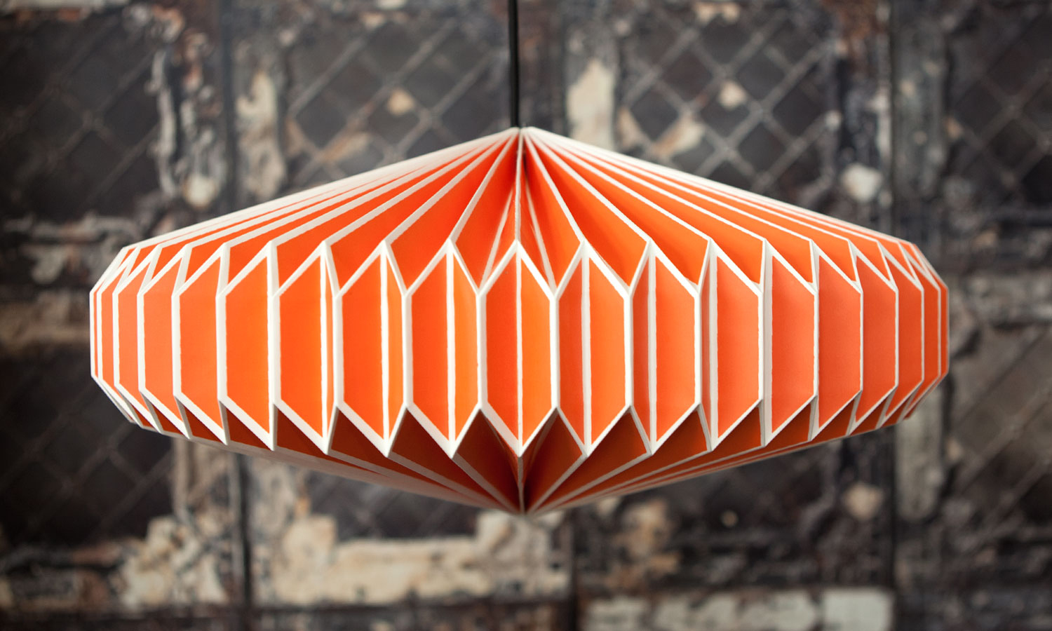Origami Light Shades Geometric Paper Lamp Origami Lampshade In Orange