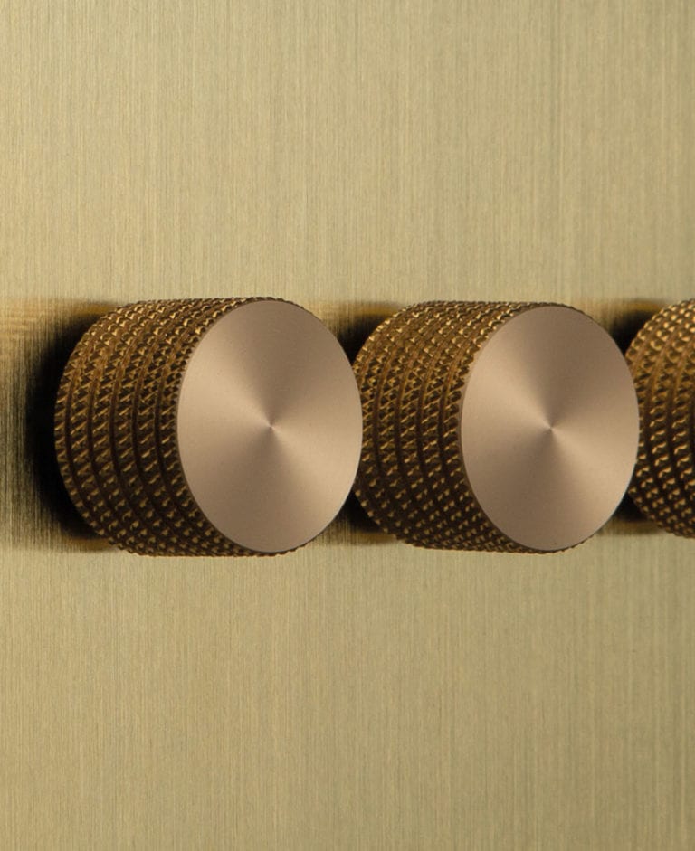 Brass LED Dimmer Switch Gold Triple Dimmer Switch