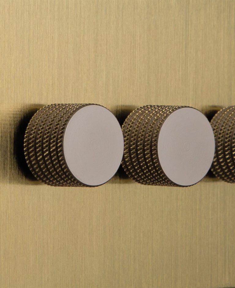 Brass LED Dimmer Switch Gold Triple Dimmer Switch