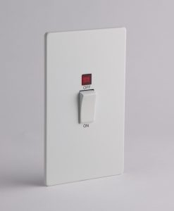 White & White Switches, Sockets, Dimmers & Toggles Industrial Style
