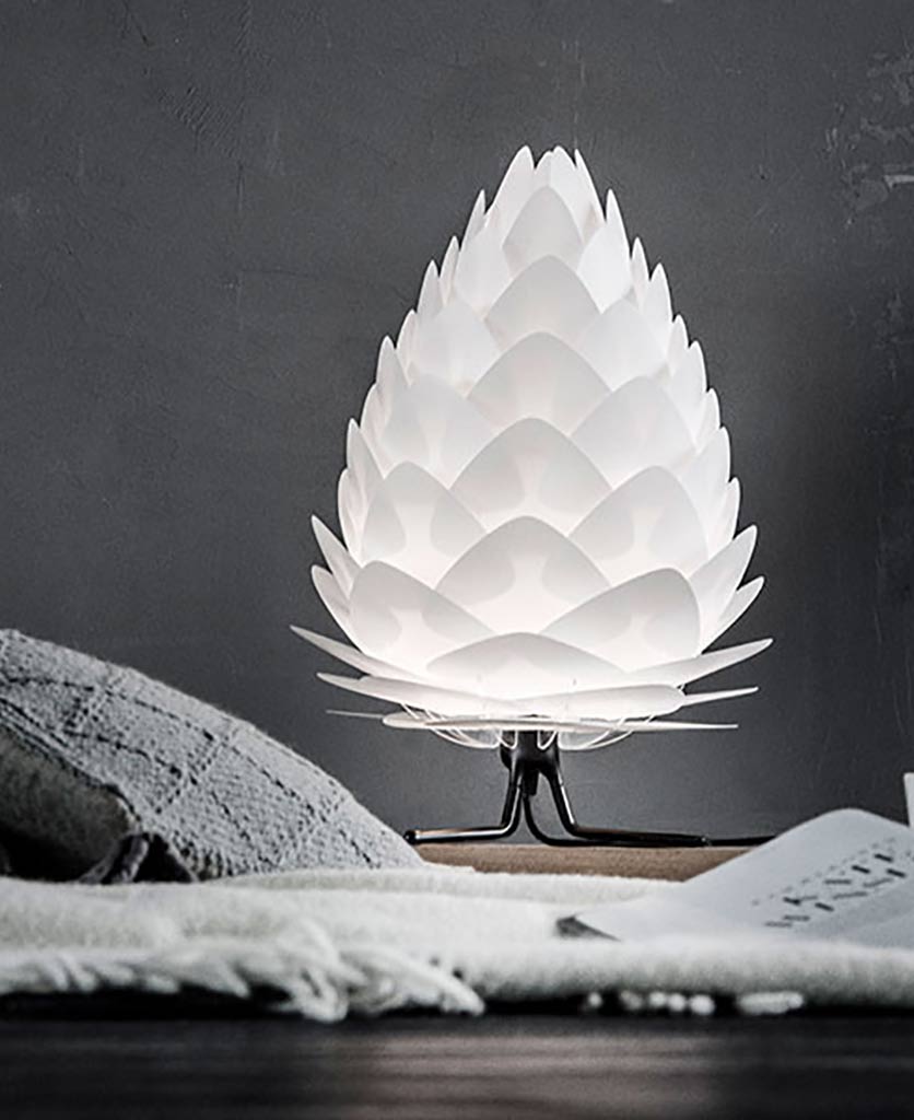 UMAGE Tripod Base Table Lamp Stand Available in Black or White