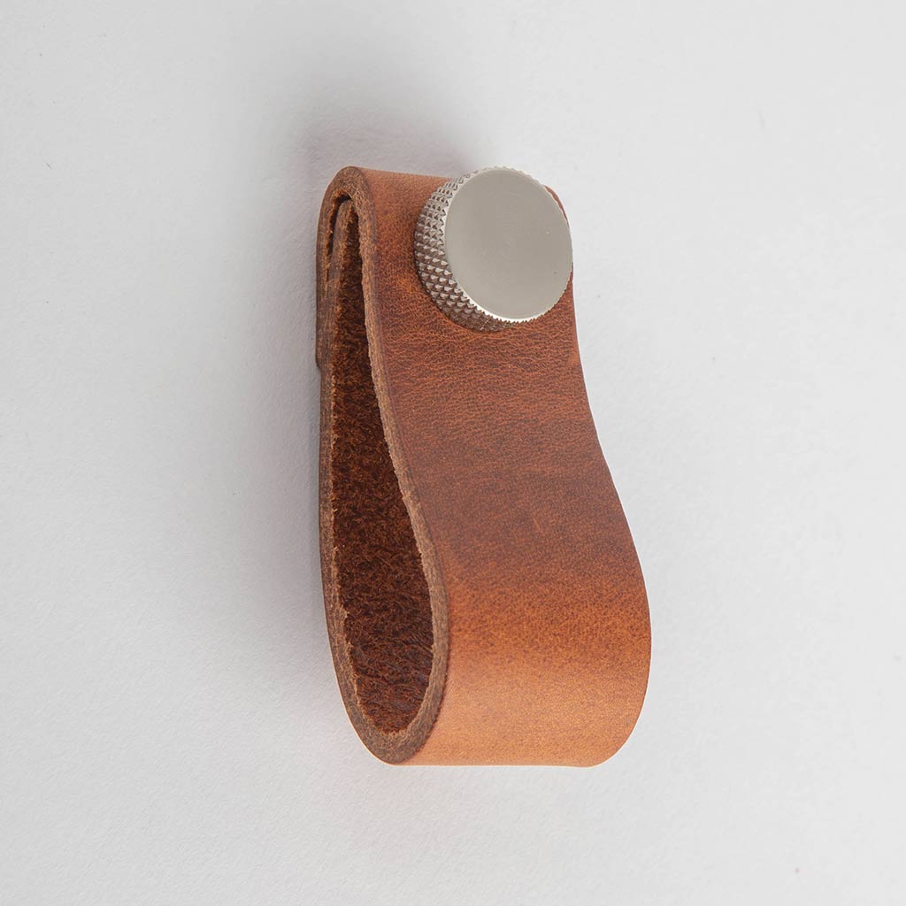 MAGNI Small Leather Kitchen Door Handles Available in Three Colours