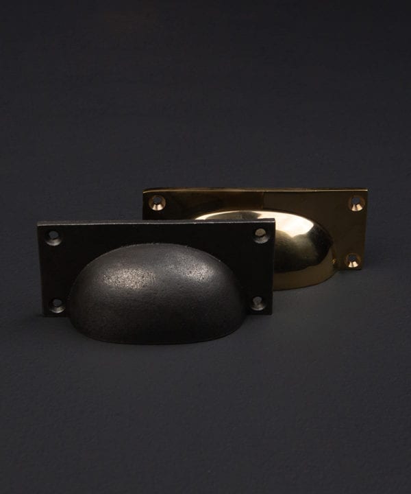 croft kitchen cup handles against a black background