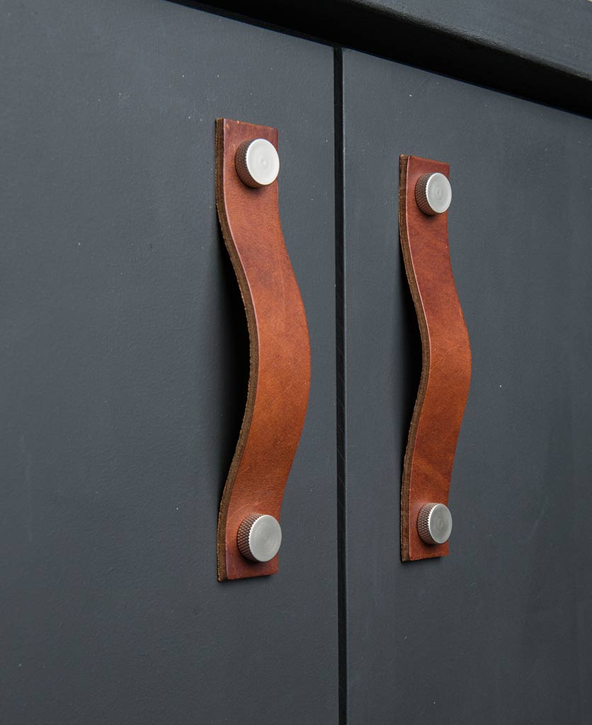 THOR Leather Kitchen Door Handle Available in Three Colours