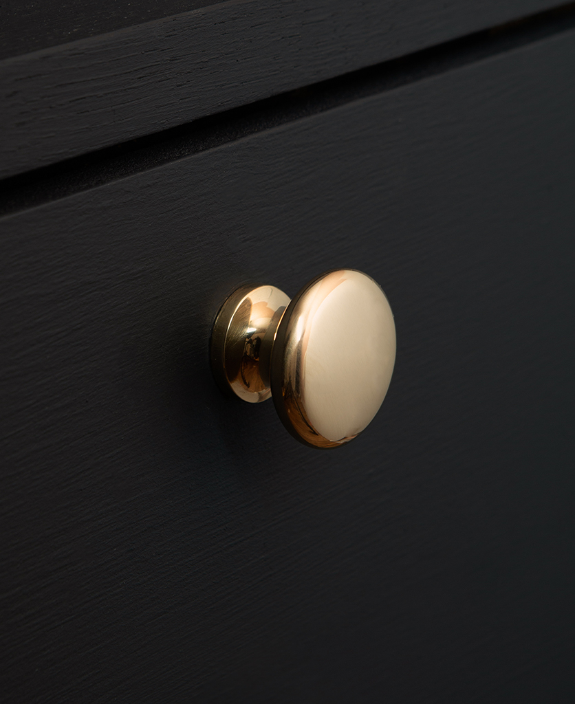 Brass Realist Drawer Knob