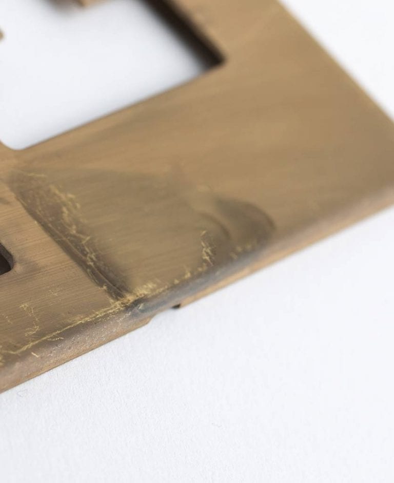 2 Gang Light Switch - Smoked Gold Double Rocker Switch