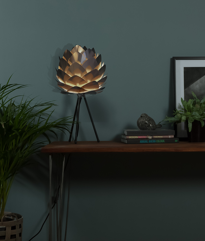 Vita Silvia Small Table Lamp Aluminium Tripod With Shade Umage Silvia Small Table Lamp