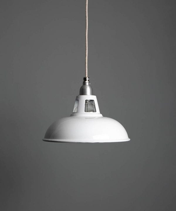 Industrial Lighting Stunning Enamel Pendant Lights For A Factory Vibe Farsley Enamel Ceiling Pendant