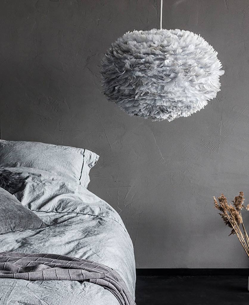Feather Lampshade By Vita Eos Ceiling Light Vita Feather Pendant Light