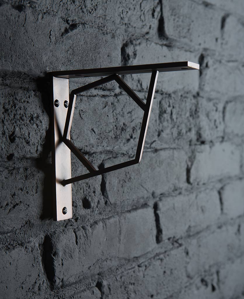 Marlene Hexagonal Shelf Bracket Available in 2 sizes & 3 finishes