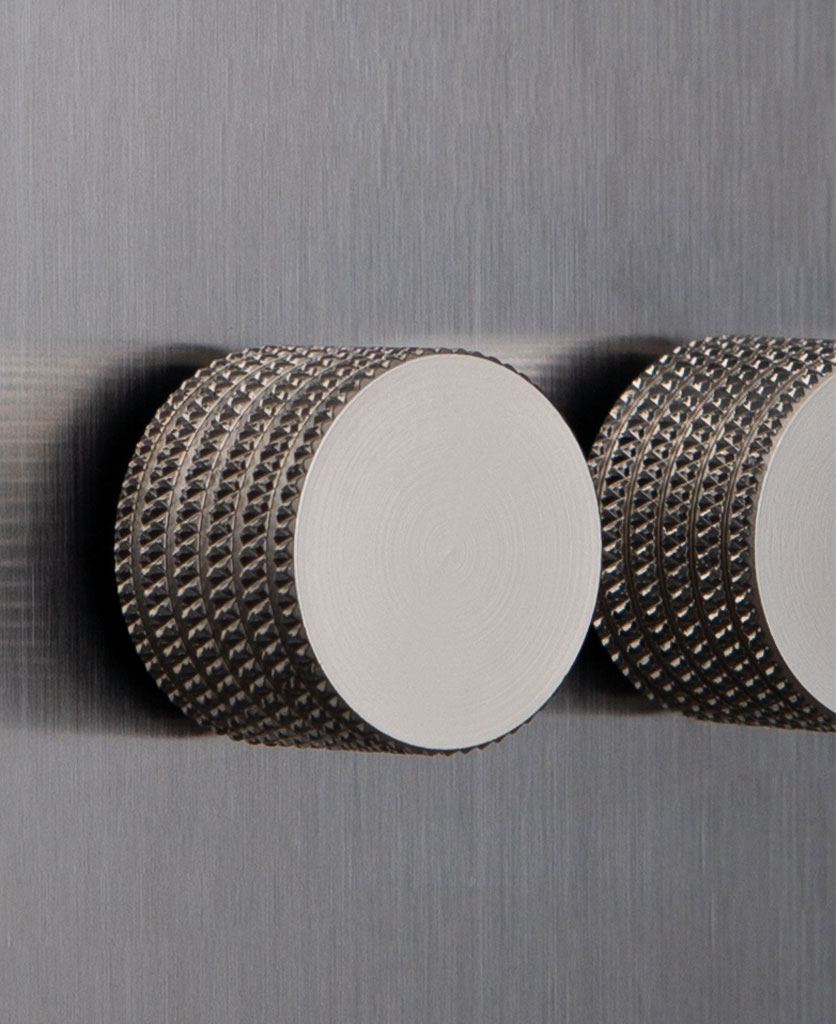 Brushed Steel Dimmer Switch Silver Triple Dimmer Switch