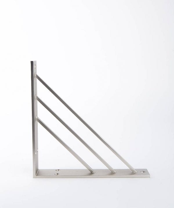 angle shelf bracket silver medium