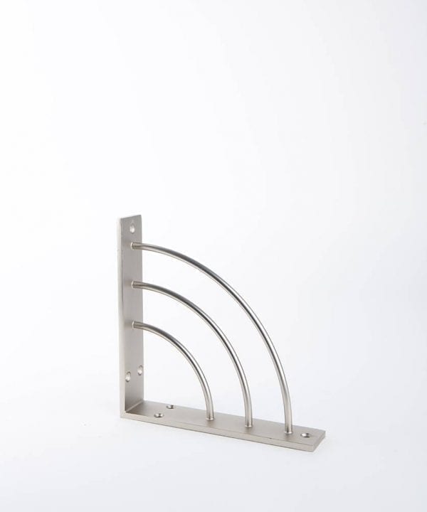 metal shelf arc silver