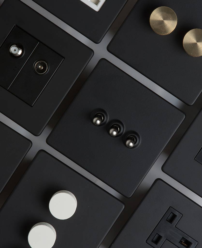 black switches & sockets