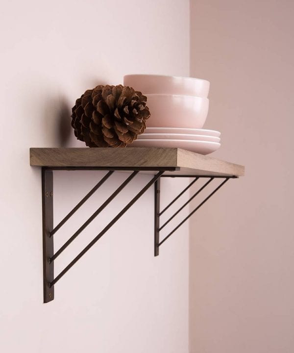 ingrid angular metal shelf bracket