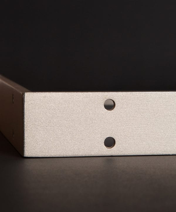 large dull nickel shelf bracket